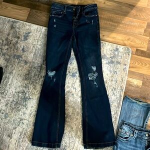 Maurice’s 6 long high rise flare jeans